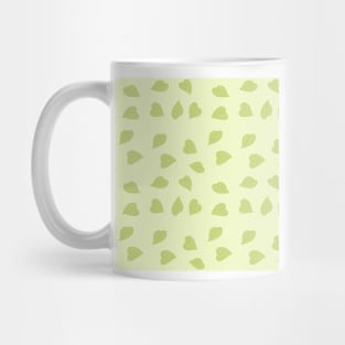 Simple Spring Leaves pattern - Pastel Green Mug